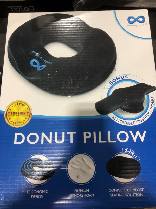 Photo 3 of Everlasting Comfort Donut Cushion - Donut Pillow for Tailbone Pain, Hemorrhoids, Postpartum, Sitting