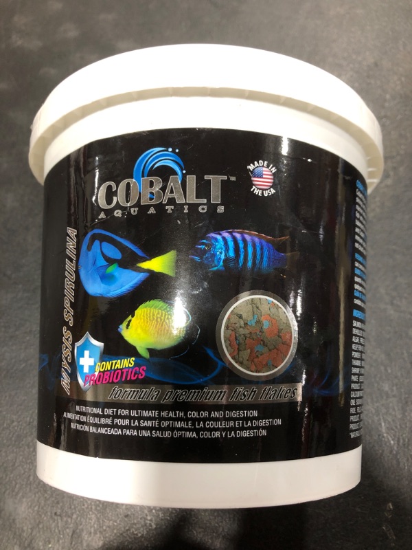 Photo 2 of Cobalt Aquatics Mysis-SPIRULINA Mix Flakes 16oz. Resealable Bag 16 oz