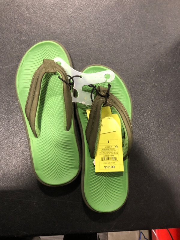 Photo 2 of Boys' Sterling Slip-on Thong Sandals - All in Motion Olive Green 1
SIZE 1