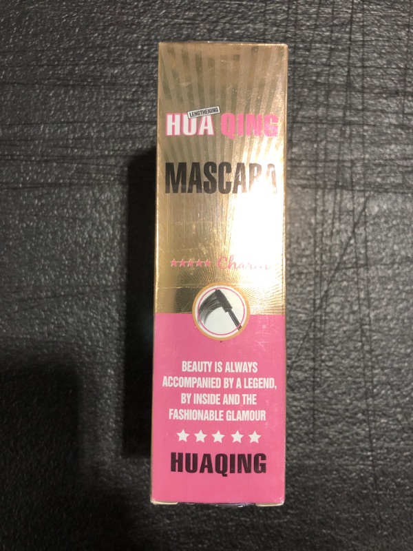 Photo 2 of 3 Pack HuaQing 5D Voluminous Fiber Mascara,Black Volume and Length Waterproof Smudge-proof Natural No Clumping Smudging Lasting All Day
