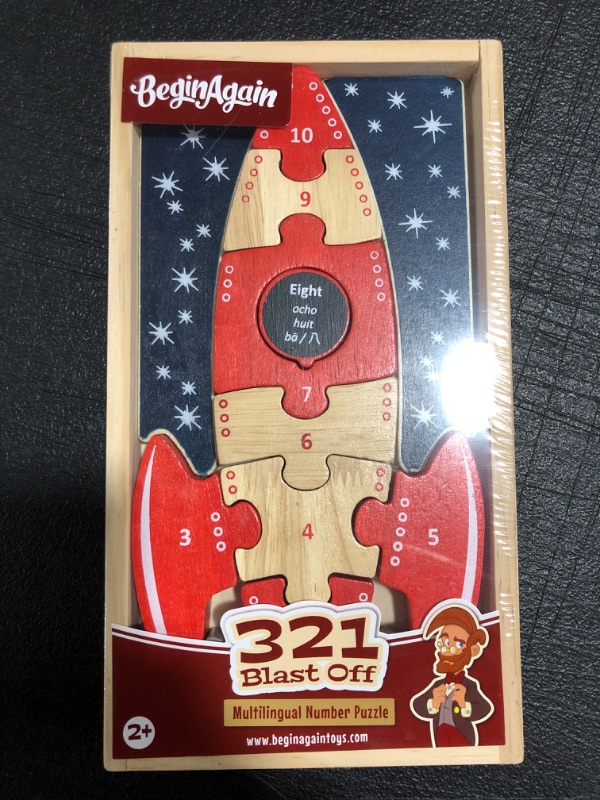 Photo 2 of 321 Blast Off Multilingual Numbers Puzzle