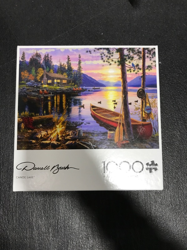 Photo 2 of Buffalo Games - Darrell Bush - Canoe Lake - 1000 Piece Jigsaw Puzzle