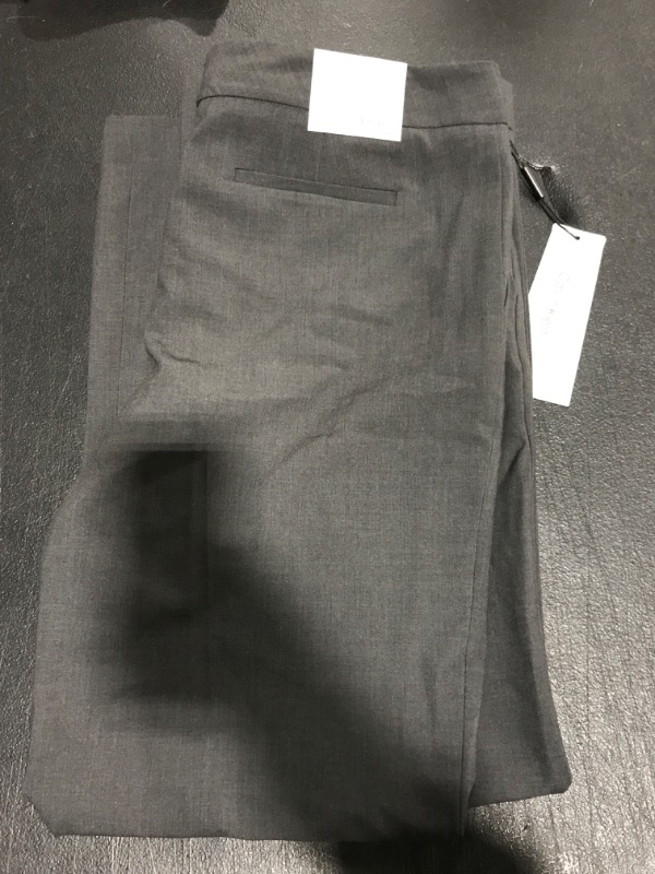 Photo 2 of [Size 10P] Calvin Klein Straight-Leg Classic Business Casual Pants for Women- Charcoal
