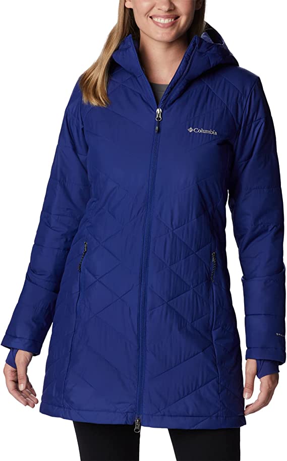 Photo 1 of [Size M] Columbia Women's Heavenly Long Hooded Jacket - Dark Blue
