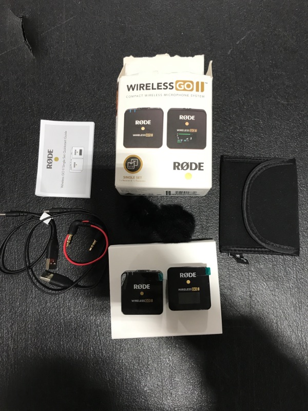 Photo 2 of Rode Wireless GO II Single Compact Digital 2.4 GHz Mic System/Recorder (Black)
