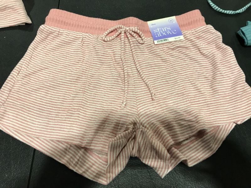 Photo 2 of [Size XS] Rose Red Striped Perfectly Cozy Pajama Sleep Shorts - X-Small
