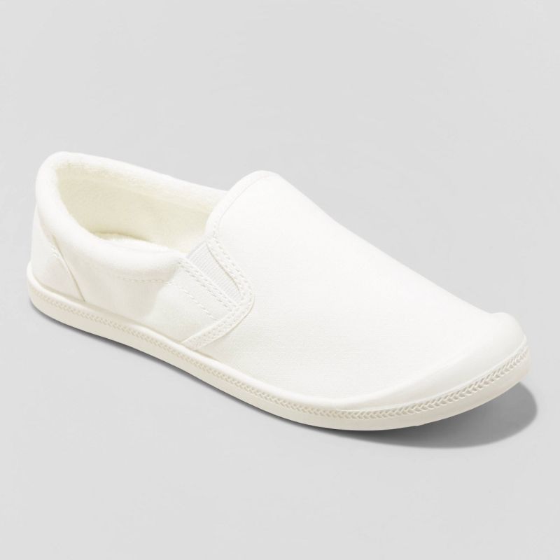 Photo 1 of [Size 8] Women's Mad Love Kasandra Slip-on Canvas Apparel Sneakers -White
