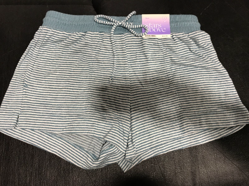 Photo 2 of [Size S] Blue Striped Perfectly Cozy Pajama Sleep Shorts - Small
