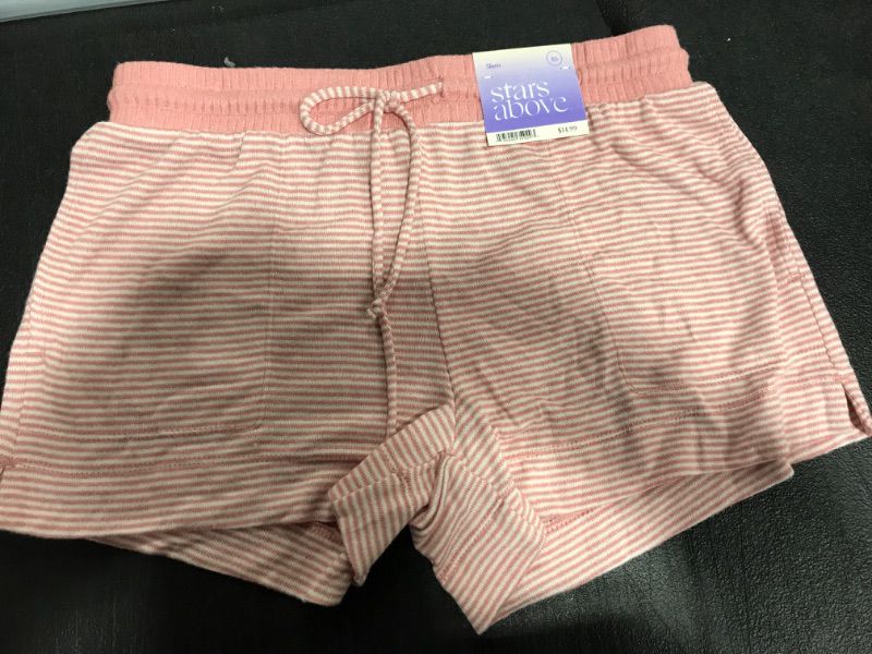 Photo 2 of [Size XS] Rose Red Striped Perfectly Cozy Pajama Sleep Shorts - X-Small
