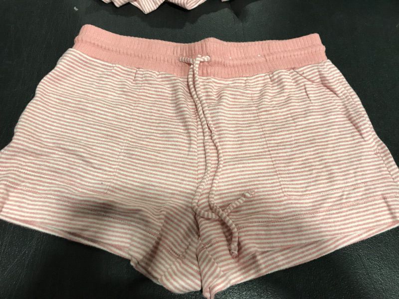 Photo 2 of [Size L] Rose Red Striped Perfectly Cozy Pajama Sleep Shorts - Large
