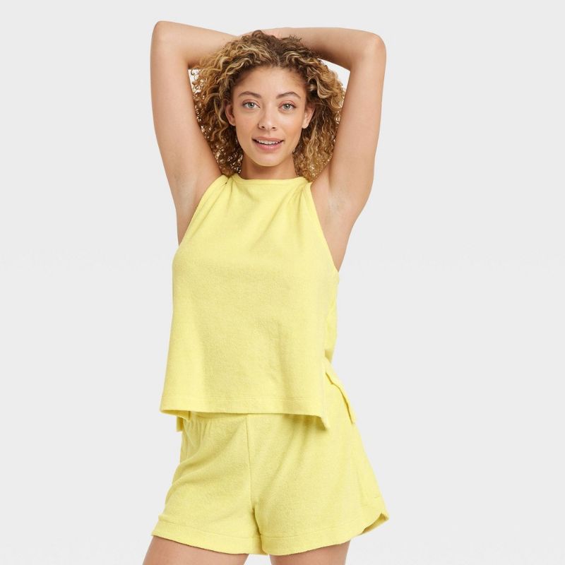 Photo 2 of [Size M] Women's Terry Tank Top - a New Day Yellow
