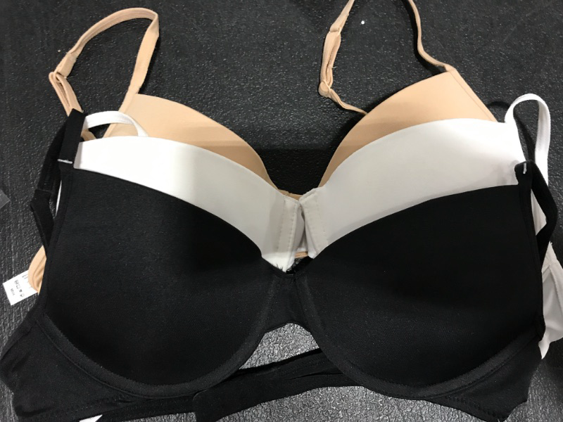 Photo 1 of [Size 38A] Hanes 3 pack Bra set- Black, White, Tan