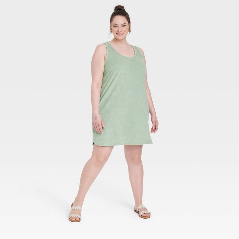 Photo 1 of [Size 4XL] Women's Plus Size Terry Tank Dress - a New Day™
