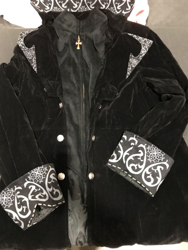 Photo 1 of [Size L/Xl] Mens Cosplay Jacket- Black Mystery