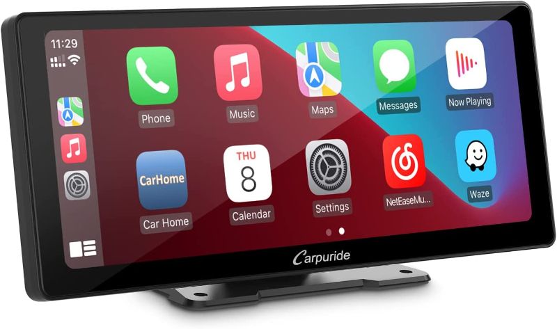 Photo 1 of Carpuride W103 2023 Newest 10.3 Inch Full HD Touch Screen Portable Wireless Apple Carplay Android Auto,Mirror Link/Siri/Google/FM,Dashboard Mounted 