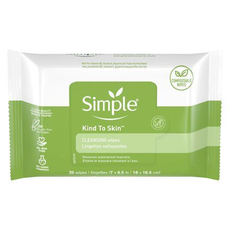 Photo 1 of BOX OF 6 Simple Facial Wipes Cleansing - 25.0 Ea
