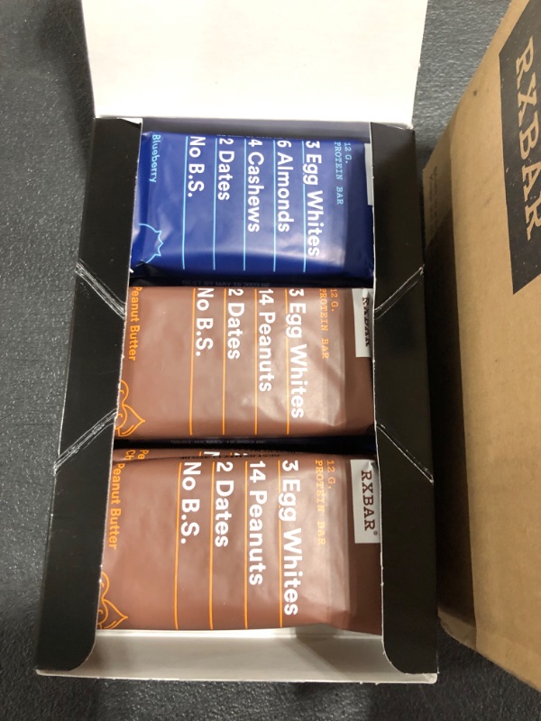 Photo 2 of RXBAR Protein Bar, Variety Pack, 10 Flavors, 55oz Box (30 Bars). 04/2023.