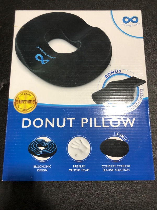 Photo 2 of Everlasting Comfort Donut Cushion - Donut Pillow for Tailbone Pain, Hemorrhoids, Postpartum, Sitting. FACTORY SEALED NEW!