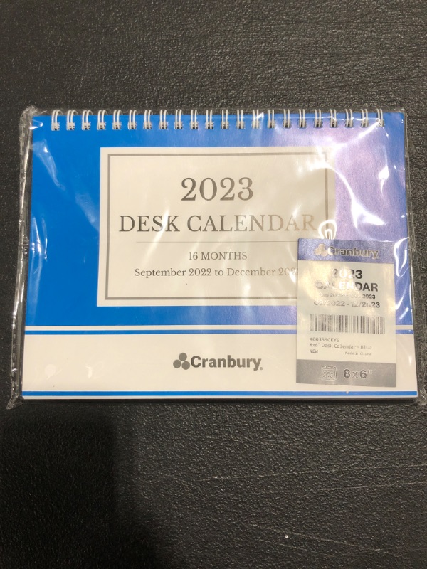 Photo 1 of CRANBURY 8 x 6" 2023 DESK CALENDAR. 16 MONTHS. 