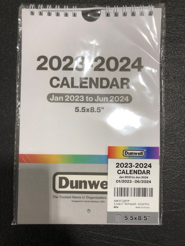 Photo 1 of LOT OF 2 DUNWELL 2023-2024 CALENDARS. 5.5 x 8.5 INCH. 