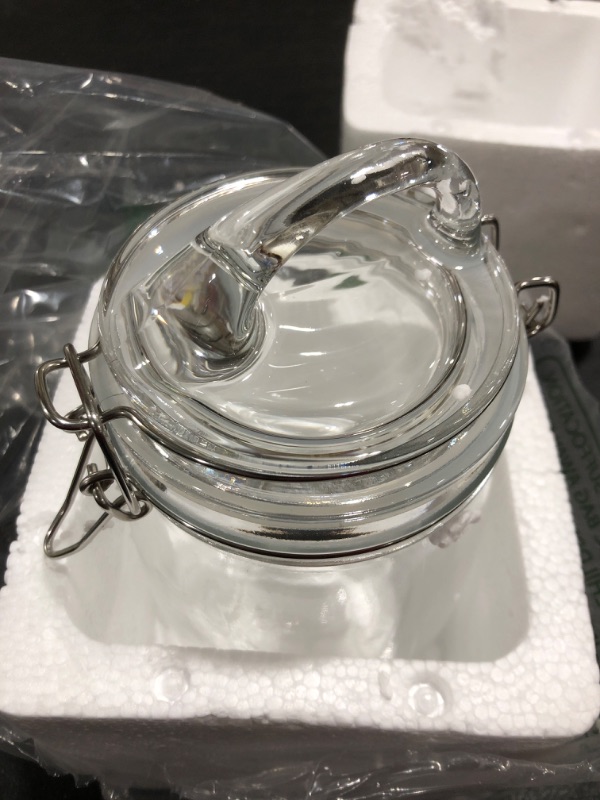 Photo 1 of AIRTIGHT GLASS JAR. CLEAR. 1 QT. 