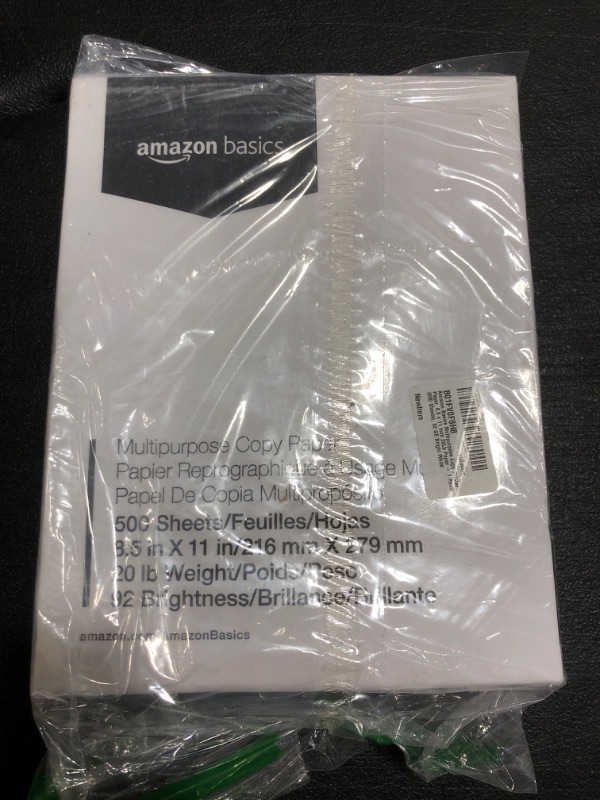 Photo 2 of Amazon Basics Multipurpose Copy Printer Paper, 8.5 x 11 Inch 20Lb Paper - 1 Ream (500 Sheets), 92 GE Bright White 1 Ream | 500 Sheets Multipurpose (8.5x11) Paper. 