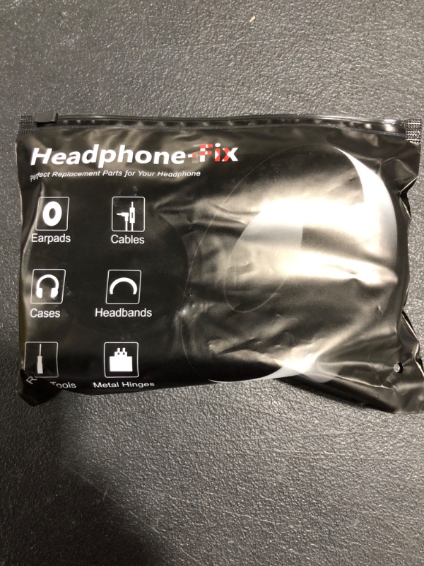 Photo 1 of HEADPHONE FIX REPLACEMENT COVER PADS. UNMARKED APPLICATION. BLACK. 