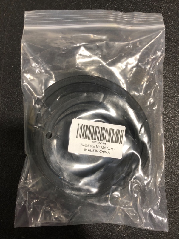 Photo 2 of 954-0367 (2/Pack) 3/8 x 34 Drive Belts for MTD Snow Thrower Replacement 754-0367 754-0153 754-0273 954-0153 954-0273