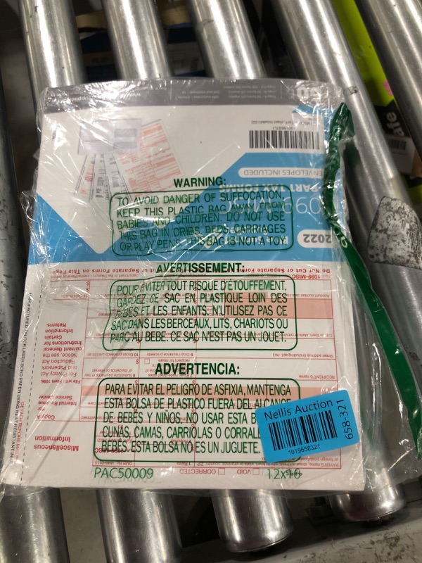 Photo 2 of 1099 MISC Forms 2022, 4 Part Tax Forms Kit, 50 Vendor Kit of Laser Forms, Compatible with QuickBooks and Accounting Software, 50 Self Seal Envelopes Included