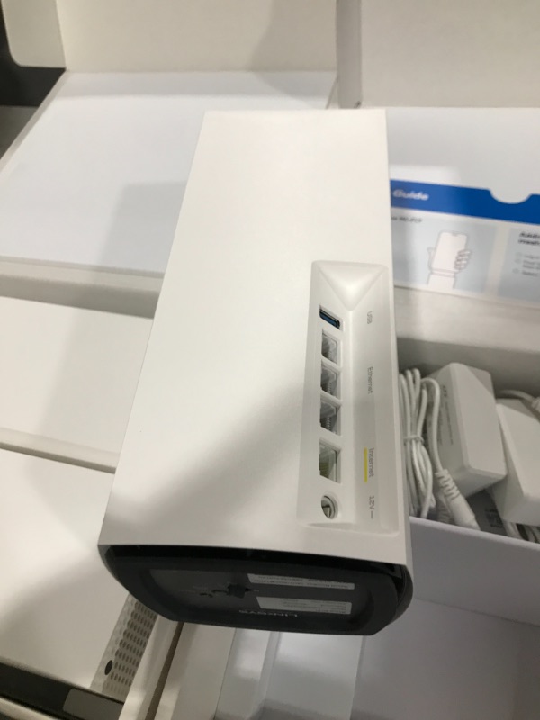 Photo 1 of Linksys MX12600 Velop Intelligent Mesh WiFi 6 System: AX4200, Tri-Band Wireless Network for Full-Speed Home Coverage, 8,100 sq ft (White, 3-Pack) WIFI 6 8100 Sq. ft - 120+ Devices
