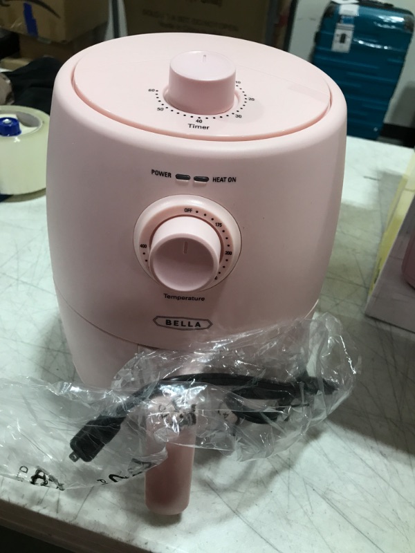 Photo 2 of Bella 2-Quart Electric Air Fryer, Pink Matte
