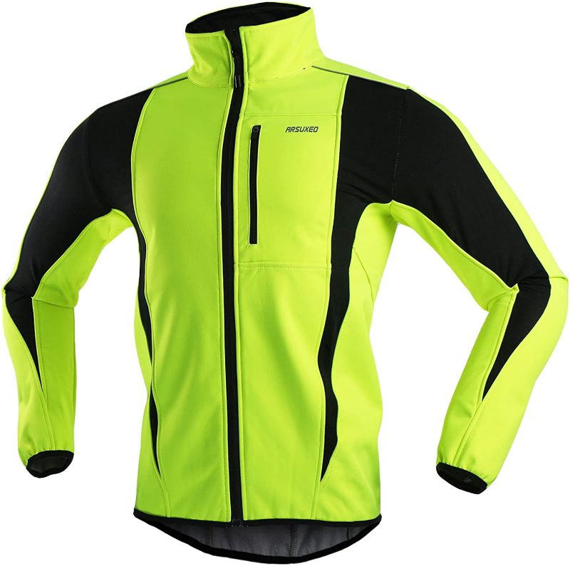 Photo 1 of ARSUXEO Winter Warm UP Thermal Softshell Cycling Jacket Windproof Waterproof - XXL