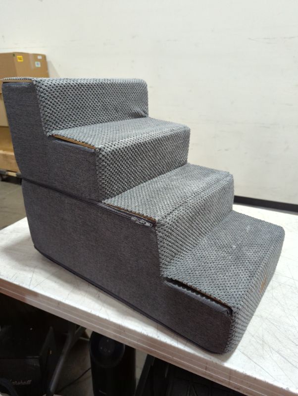 Photo 1 of 4 step Pet Stairs - grey