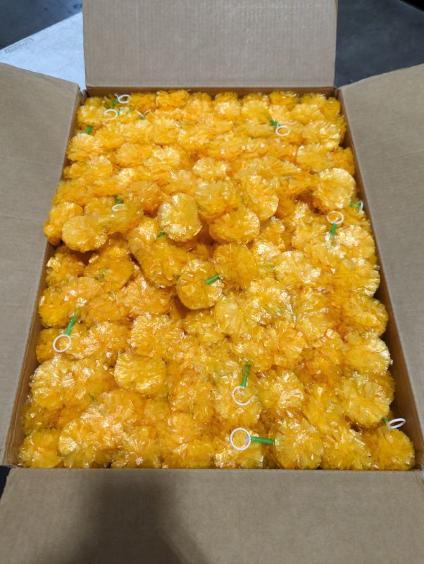 Photo 1 of 15 Pack Marigold Garland 5 Feet Long Strands faux Marigold Flowers Faux Flower Garland Decorations Indian Wedding Decorations Orange Flower Garland for Pooja, Wedding, Christmas, Events, Diwali