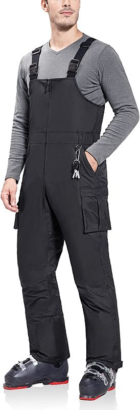 Photo 1 of BALEAF Men's Ski Bibs Insulated Waterproof Coveralls Overalls Cargo Pockets Ripstops Snow Pants Warm Skiing Suits Ice Work
SIZE-XL
