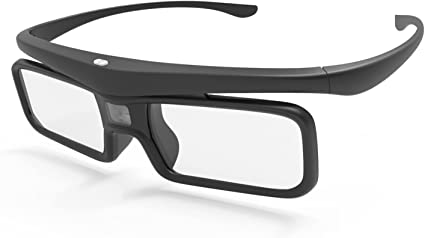 Photo 1 of 3D Glasses, Rechargeable Active Shutter Eyewear compatiable with AWOL VISION LTV-2500, LTV-3500, Vanish TV & Other DLP-Link 3D projectors (1 Pack)