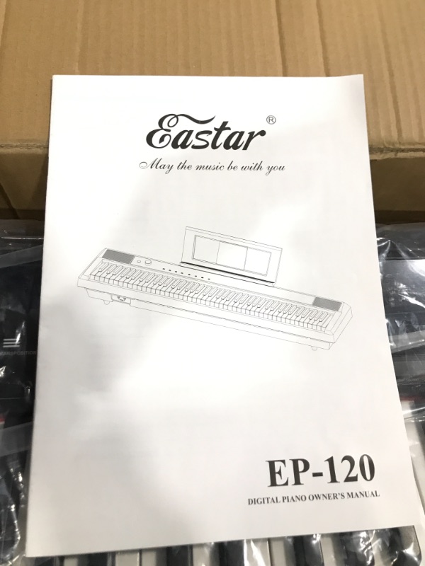 Photo 3 of Eastar EP-120 Portable Weighted 88-Key Digital Piano for Beginners with Touchscreen/Sustain Pedal