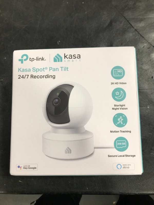 Photo 2 of Kasa Smart 2K Security Camera for Baby Monitor Pan Tilt, 4MP HD Indoor Camera with Motion Detection, Two-Way Audio, Night Vision, Cloud & SD Card Storage, Works with Alexa & Google Home (KC410S) Pan/Tilt Camera New 2K