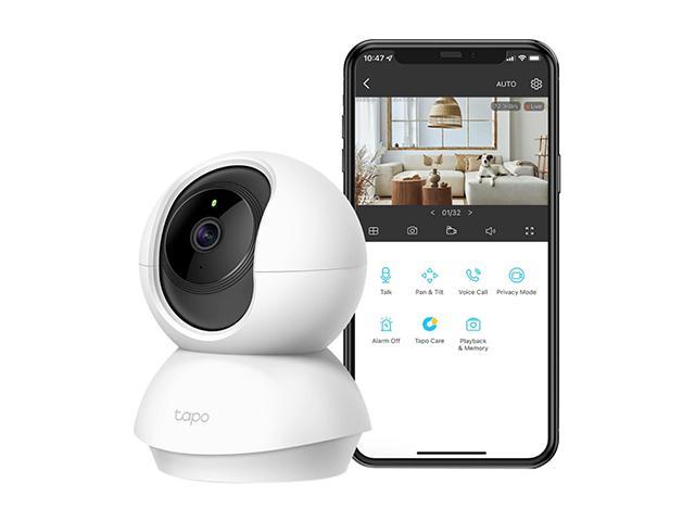 Photo 1 of TP-Link Tapo 2K Pan Tilt Security Camera for Baby Monitor, Dog Camera W/ Motion Detection, 2-Way Audio Siren, Night Vision, Cloud & SD Card Storage.