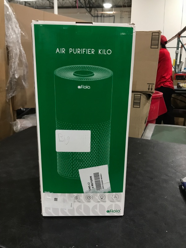 Photo 2 of Afloia Air Purifiers for Home Large Room Up to 1076 Ft², H13 True HEPA Air Purifiers for Bedroom 22 dB, Air Cleaners Dust Remover for Pet Mold Pollen, Odor Smoke Eliminator, Kilo White, 7 Color Light