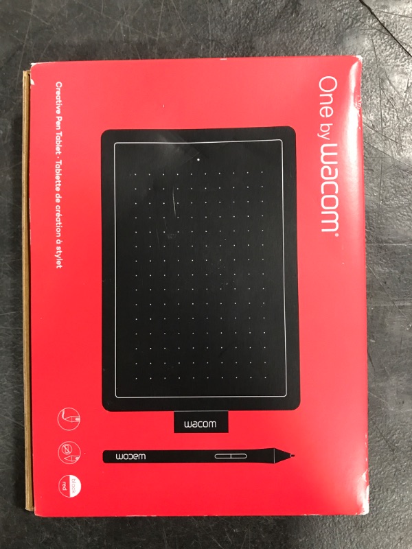 Photo 2 of One by Wacom Small Graphics Drawing Tablet 8.3 x 5.7 Inches, Portable Versatile for Students and Creators, Ergonomic 2048 Pressure Sensitive Pen Included, Compatible with Chromebook Mac and Windows Small Tablet Only Drawing Tablet