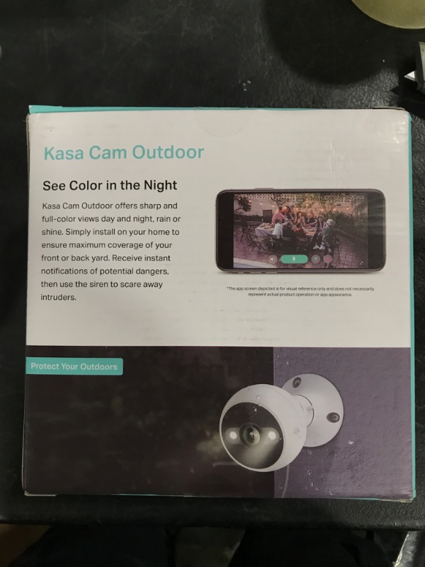 Photo 1 of Kasa 4MP 2K Security Camera Outdoor Wired, IP65, Starlight Sensor & 98 Ft Night Vision, Motion/Person Detection, 2-Way Audio w/Siren, Cloud/SD Card Storage, Alexa &Google Assistant Compatible(KC420WS)
