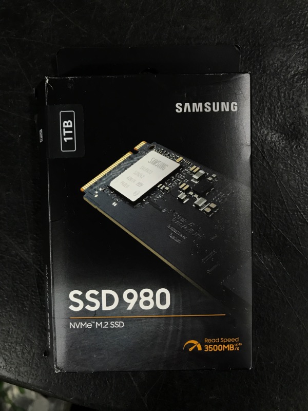 Photo 2 of SAMSUNG 980 SSD 1TB PCle 3.0x4, NVMe M.2 2280, Internal Solid State Drive, Storage for PC, Laptops, Gaming and More, HMB Technology, Intelligent Turbowrite, Speeds of up-to 3,500MB/s, MZ-V8V1T0B/AM