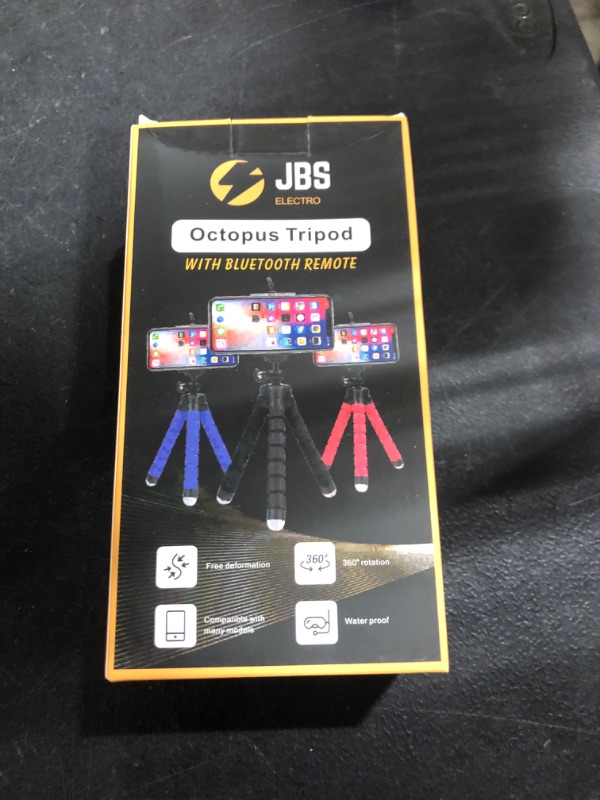 Photo 2 of JBS Electro Flexible Octopus Tripod - Universally Compatible Tripod with Bluetooth Remote - Works with Cameras and Phones - Portable and Easy to Use