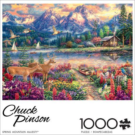 Photo 1 of Buffalo Games Chuck Pinson - Spring Mountain Majesty 1000 Pieces Jigsaw Puzzle
