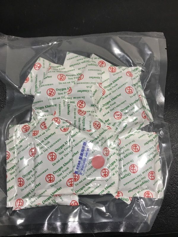 Photo 2 of (30-Pack) Food Grade Oxygen Absorbers Packets for Home Made Jerky and Long Term Food Storage, Stored in Vacuum Bag and 3 times Oxygen Absorption Capacity