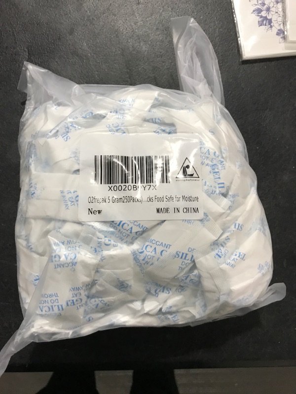 Photo 2 of 5 Gram(250Packs) Food Grade Moisture Absorbers Silica Gel Packs Desiccant for Storage