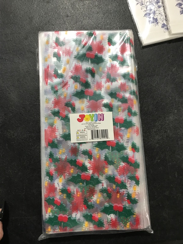 Photo 2 of 150 Pcs Christmas Cellophane Treat Bags,