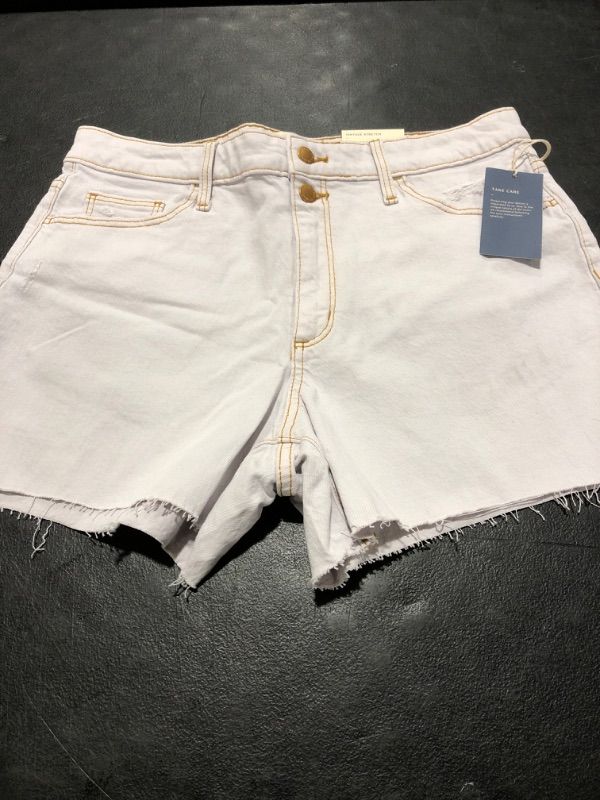 Photo 2 of SIZE 12 Women's High-Rise Vintage MIDI Jean Shorts - Universal Thread™
