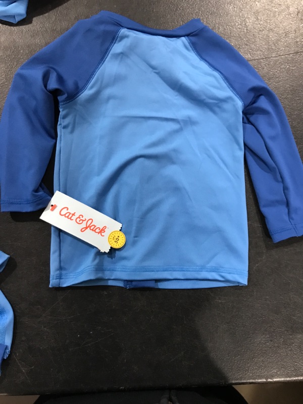 Photo 1 of Cat & Jack Long Sleeve Rashguard Blue Size 18M